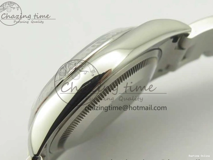 0206 DateJust 36 SS 116234 Fluted Bezel DJF Best Edition Blue Dial Stick Markers on SS Oyster Bracelet A Affordable 3373